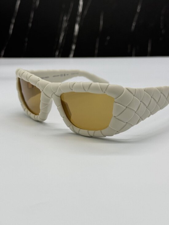 NEW BOTTEGA VENETA BV1303S 006 WOMEN WHITE SUNGLASSES main image 7